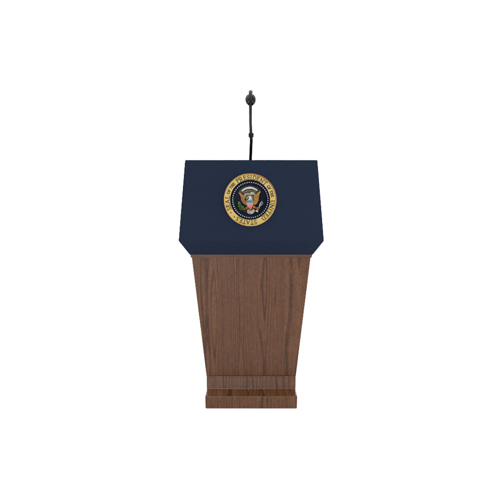 "Blue Goose" Presidential Lectern